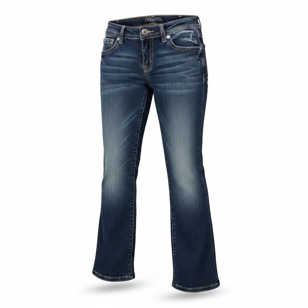 Miss Me Jeans Women Sz 27 Signature Boot Low-rise Cross Embroidered Stylish A188